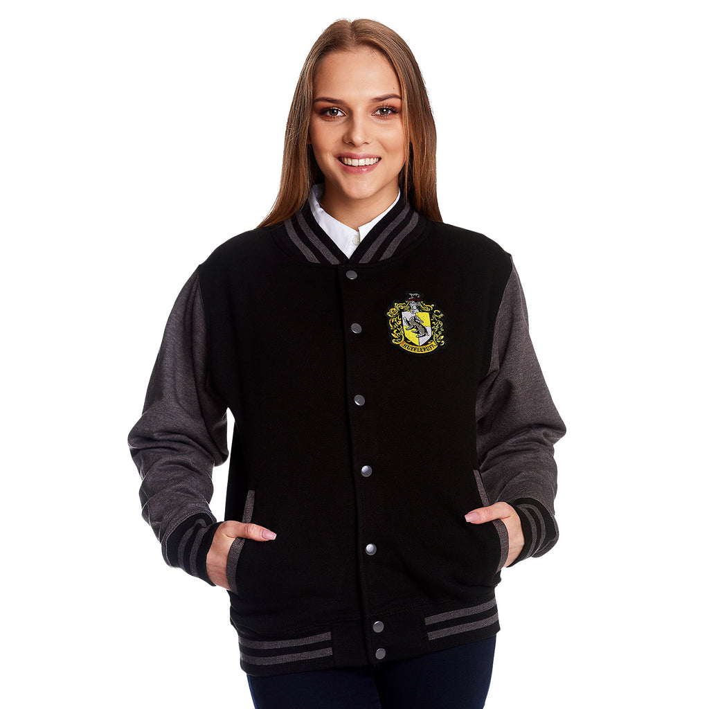 Imagen del producto Harry Potter - Chaqueta universitaria con escudo de Hufflepuff