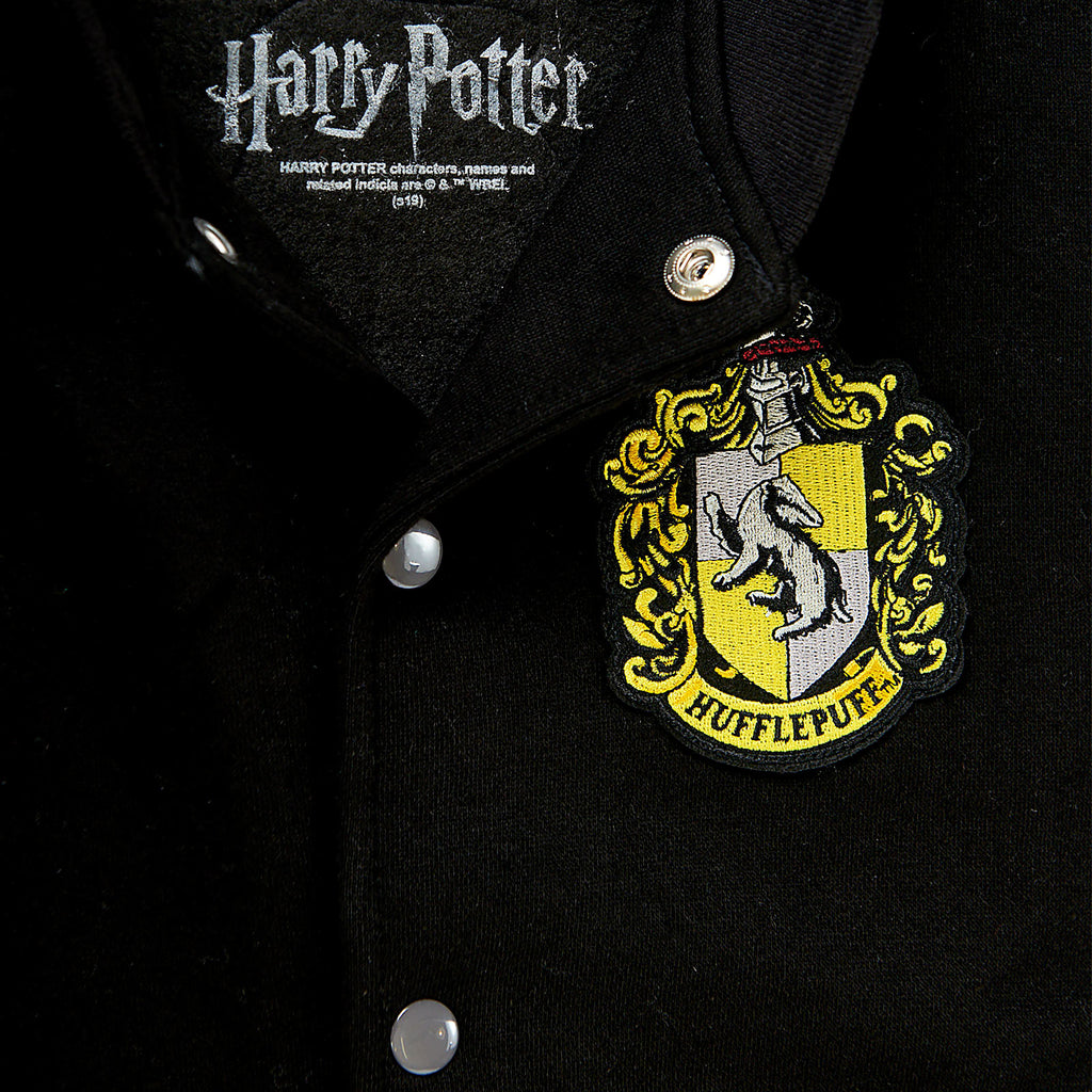 Imagen del producto Harry Potter - Chaqueta universitaria con escudo de Hufflepuff