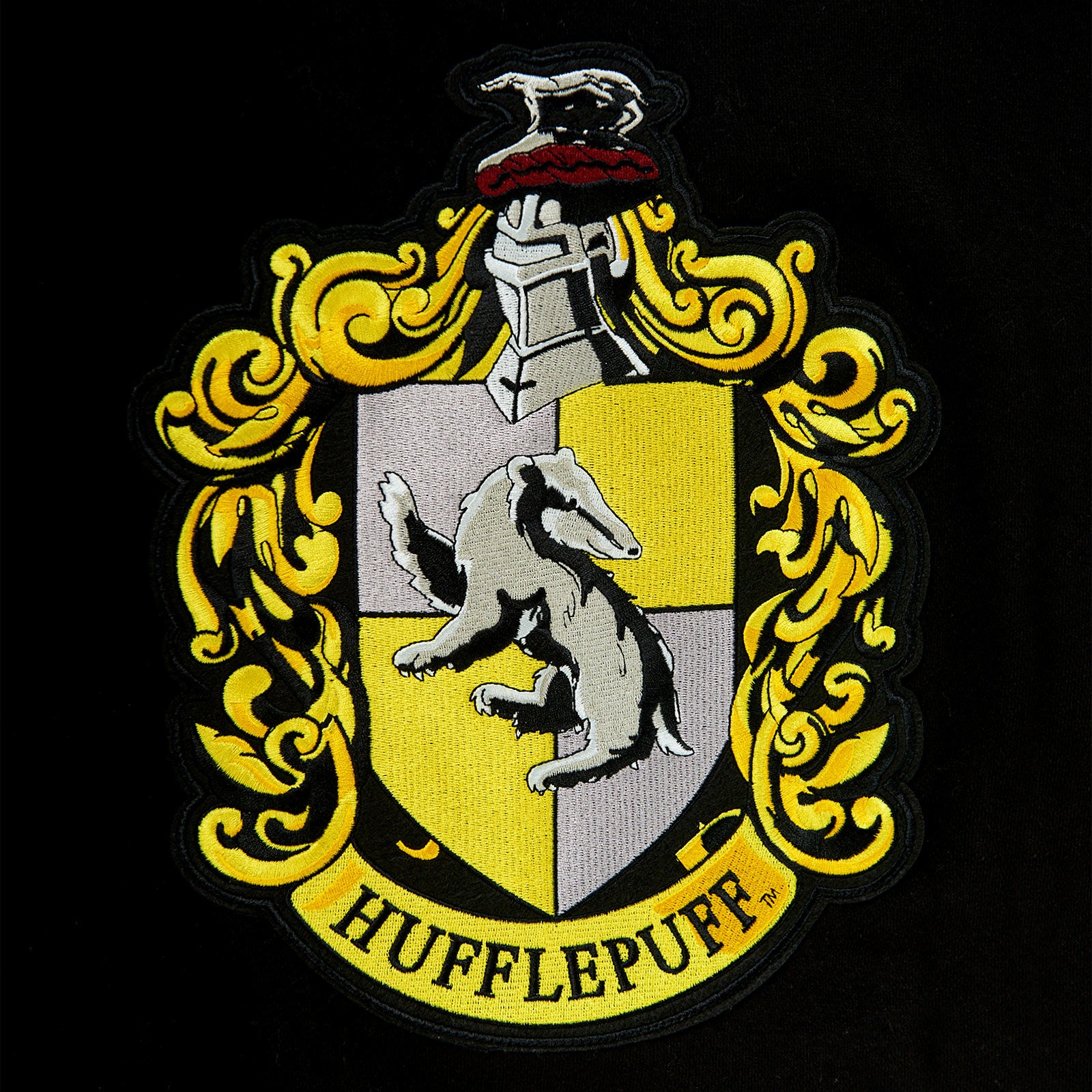 Imagen del producto Harry Potter - Chaqueta universitaria con escudo de Hufflepuff