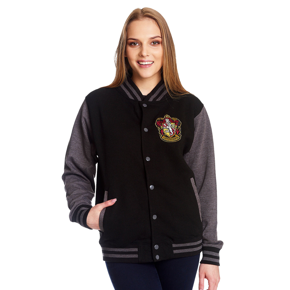Imagen del producto Harry Potter - Chaqueta universitaria con escudo de Gryffindor