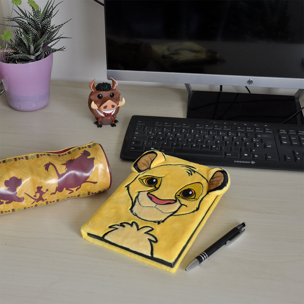 Imagen del producto Rey León - Libreta de peluche premium Simba A5