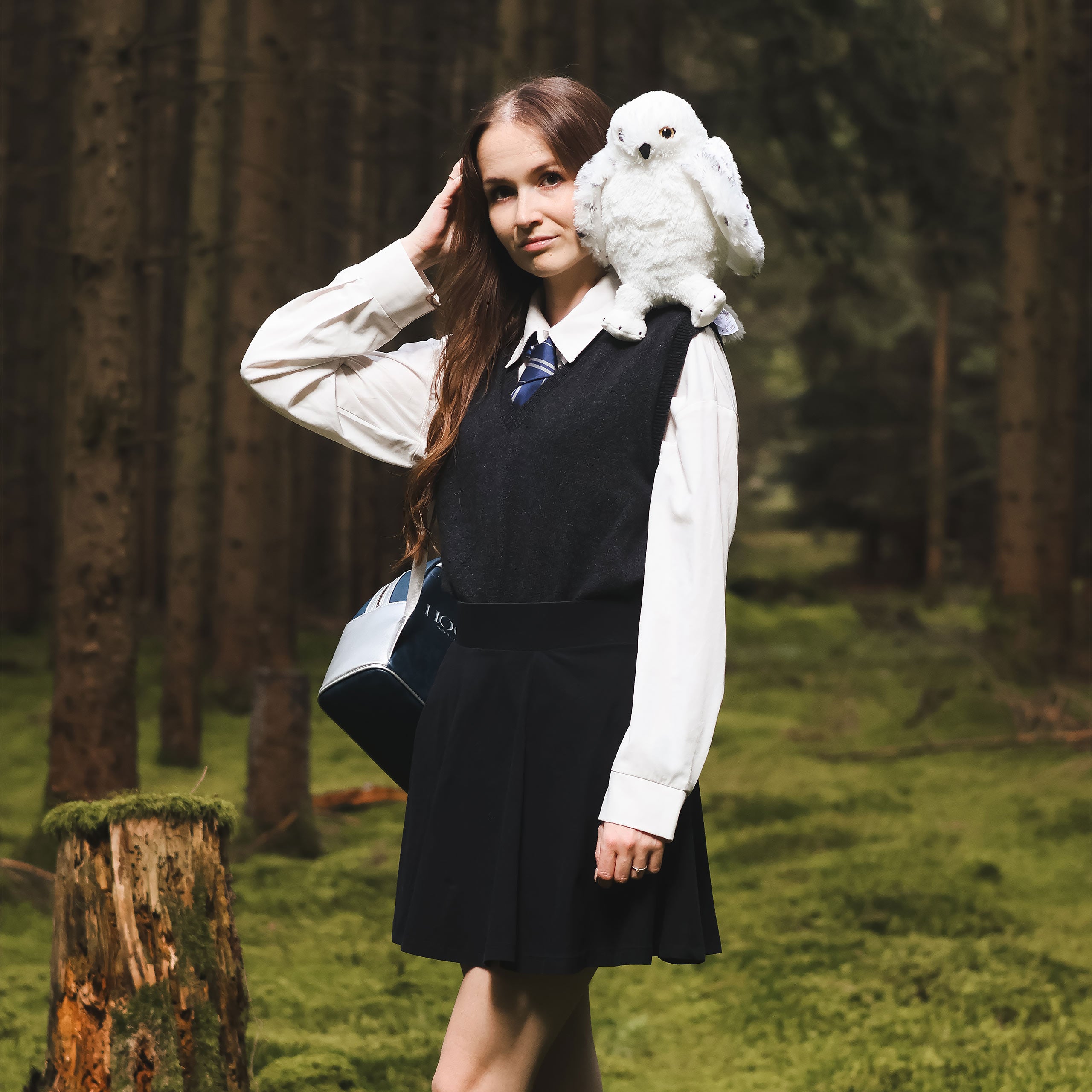 Imagen del producto Figura de peluche de Hedwig con alas abiertas 28 cm - Harry Potter