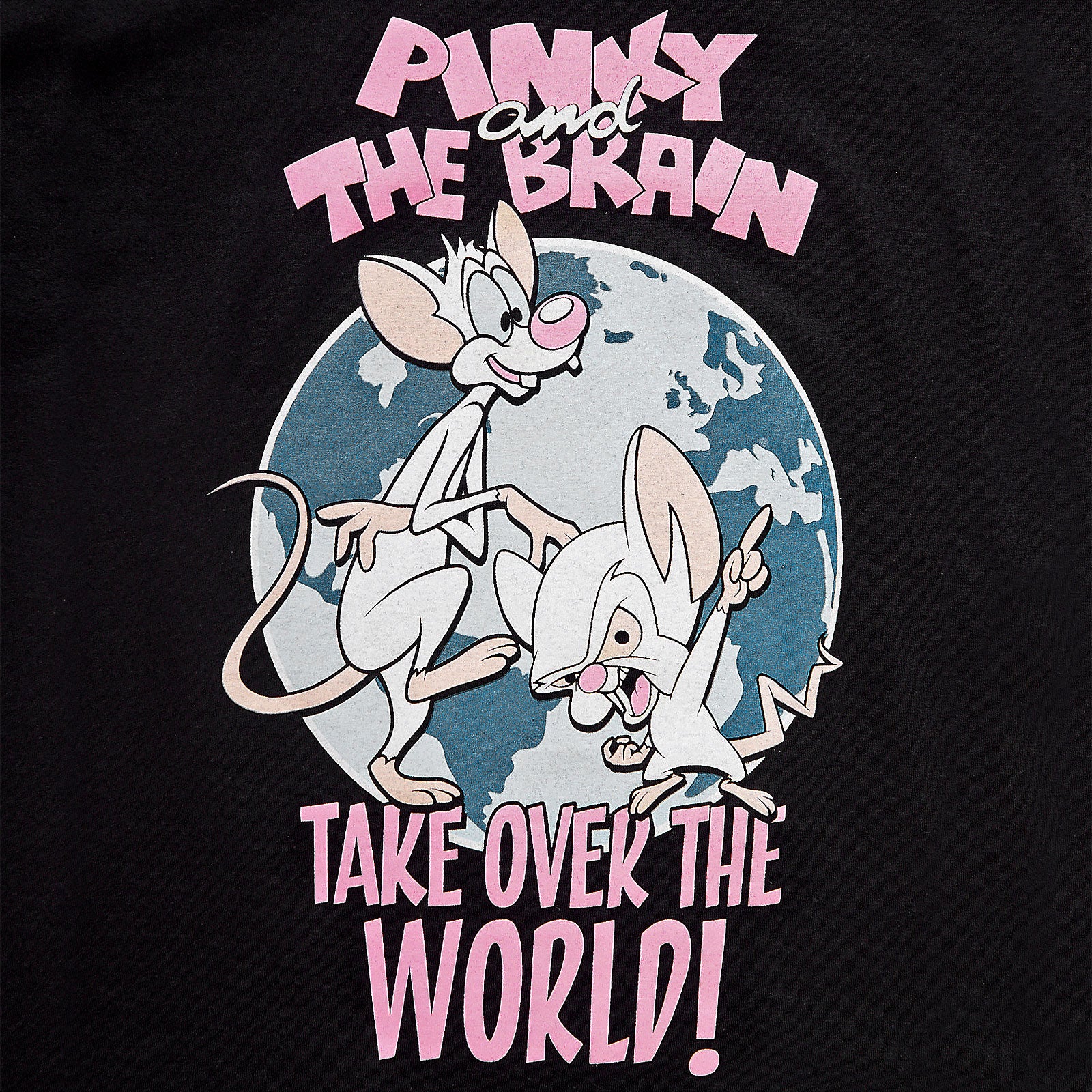 Imagen del producto Pinky y el Cerebro - Camiseta negra Take Over The World
