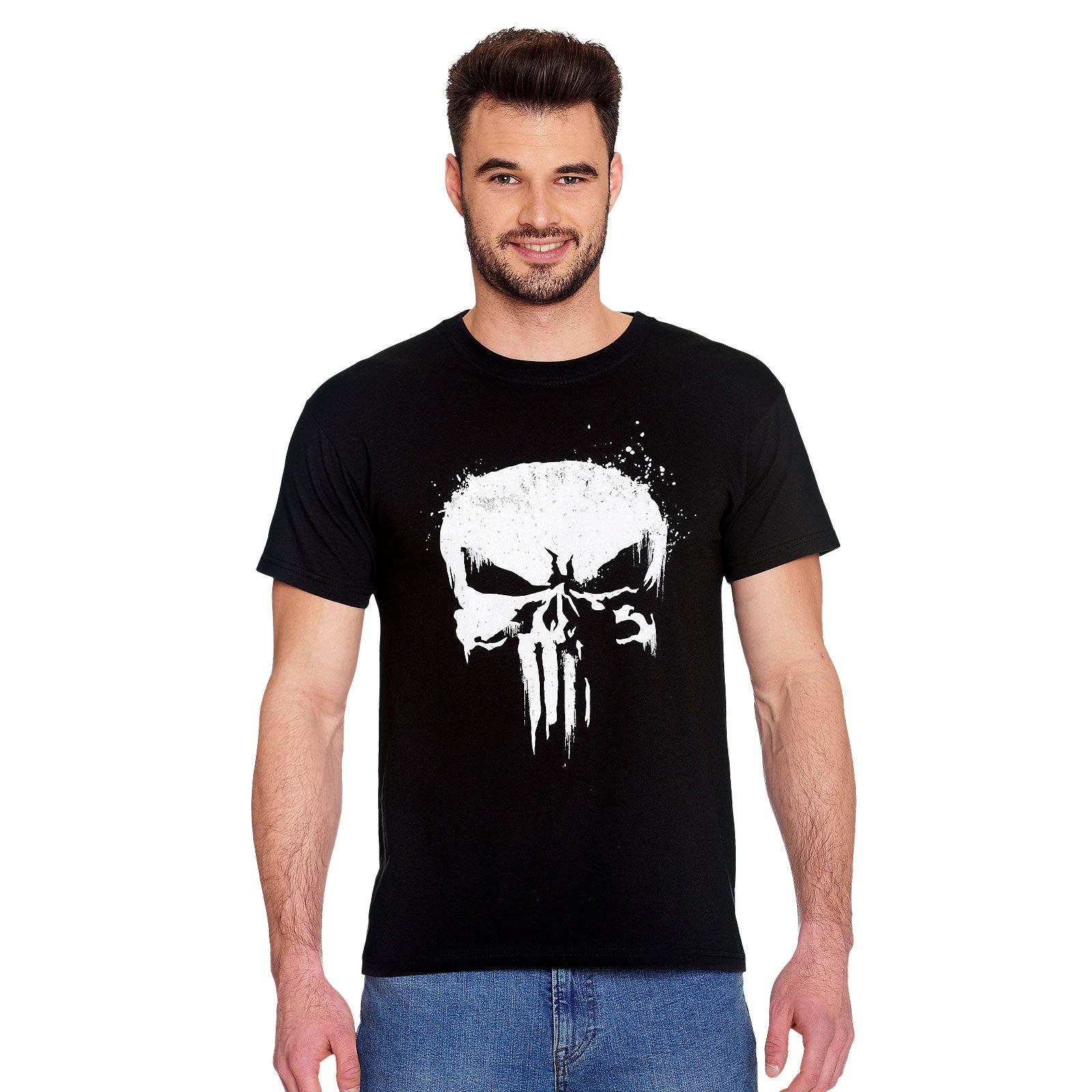 Imagen del producto Punisher - Camiseta negra con logo de calavera