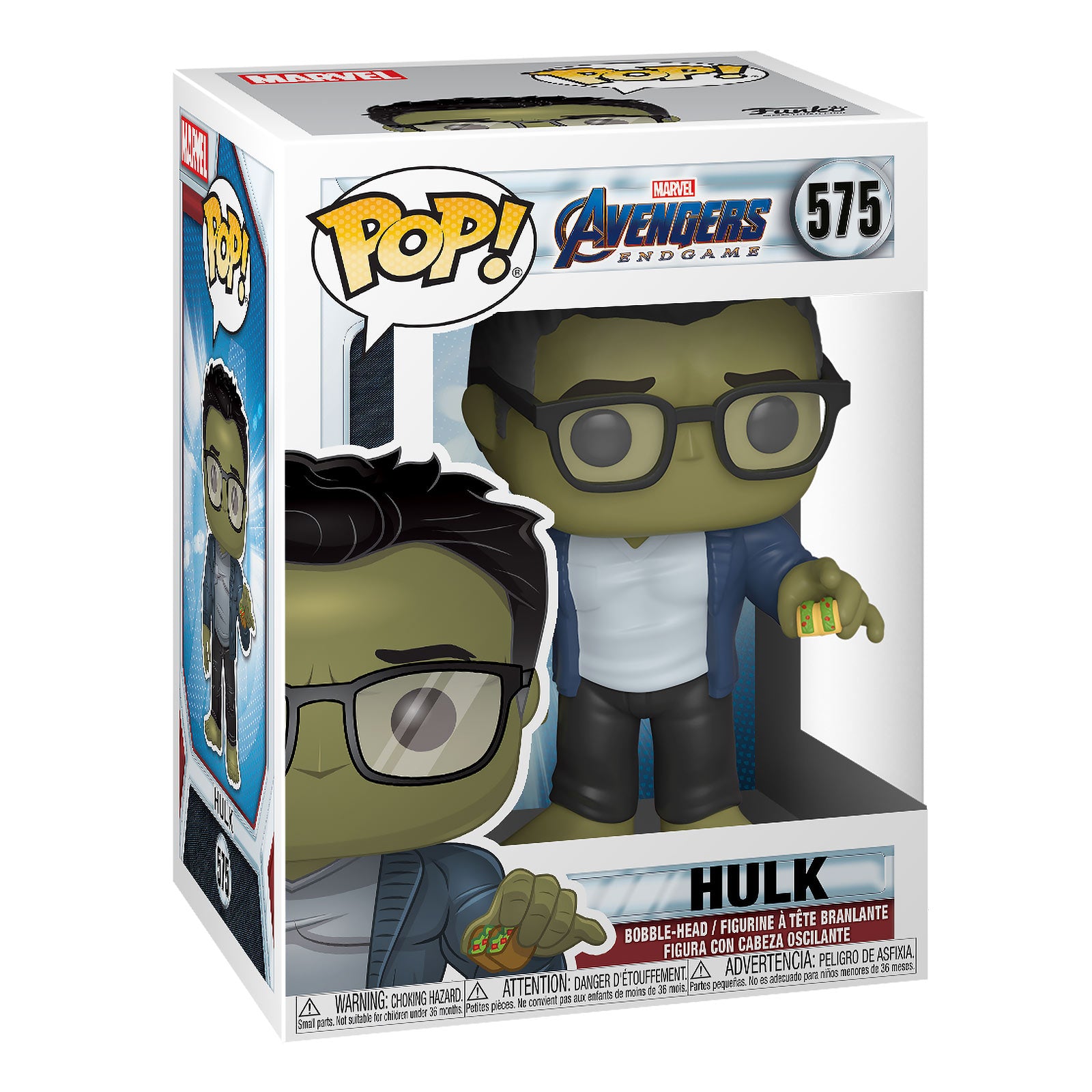 Imagen del producto Avengers - Hulk con Taco Endgame Funko Pop Figura con cabeza oscilante