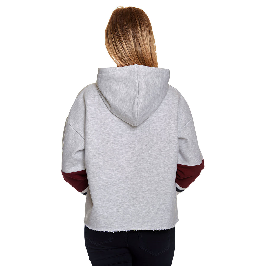 Imagen del producto Harry Potter - Hogwarts School Crop Hoodie para mujer gris