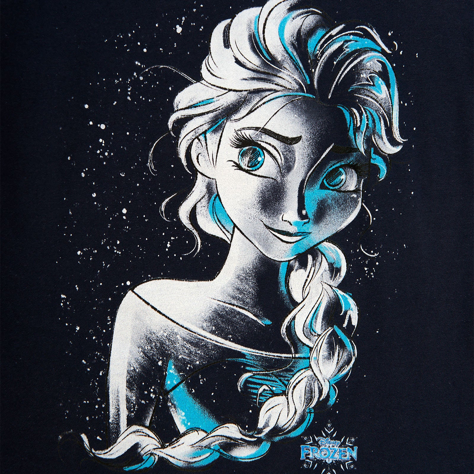 Imagen del producto Frozen - Camiseta de mujer con dibujo de Elsa azul