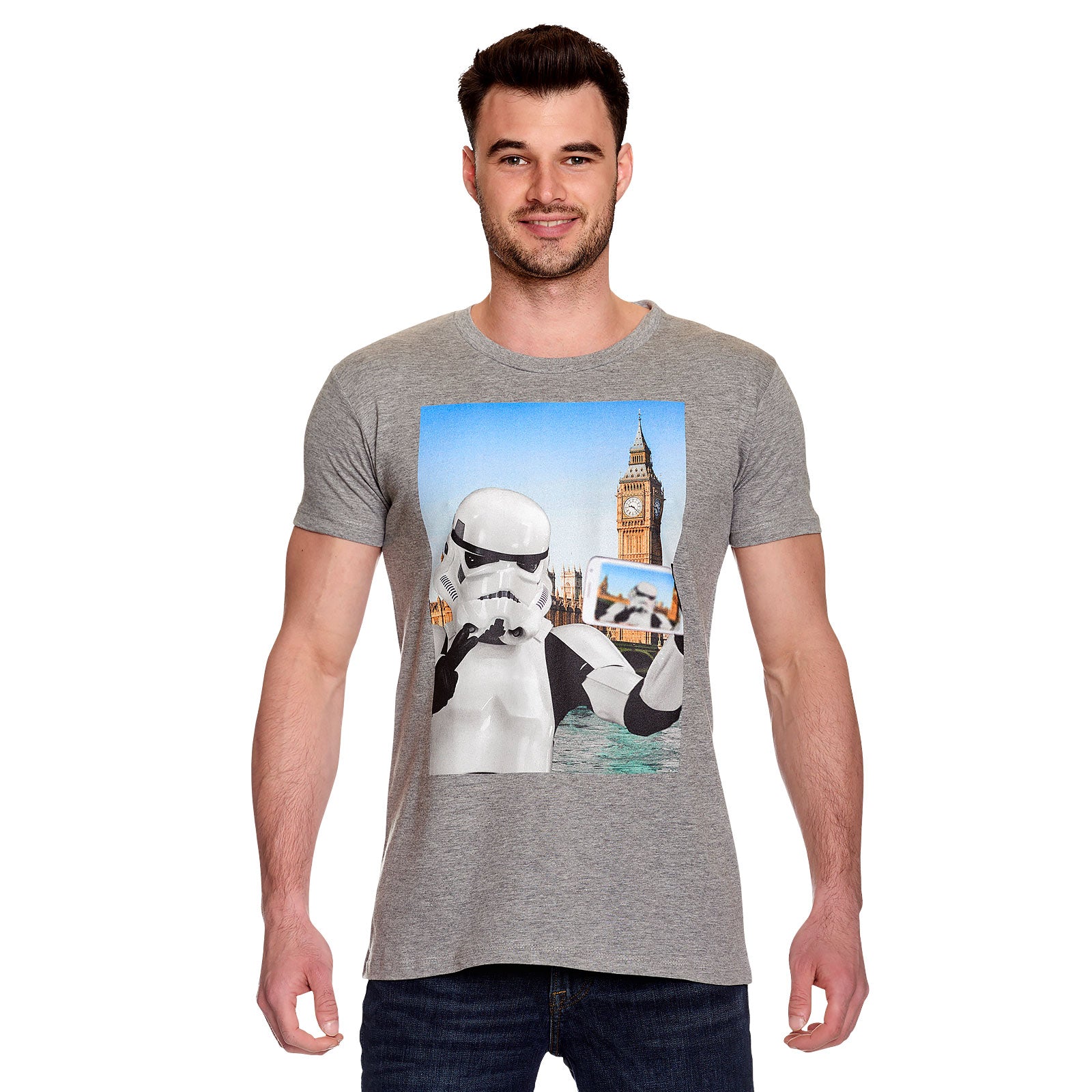 Imagen del producto Camiseta gris Original Stormtrooper Selfie Londres