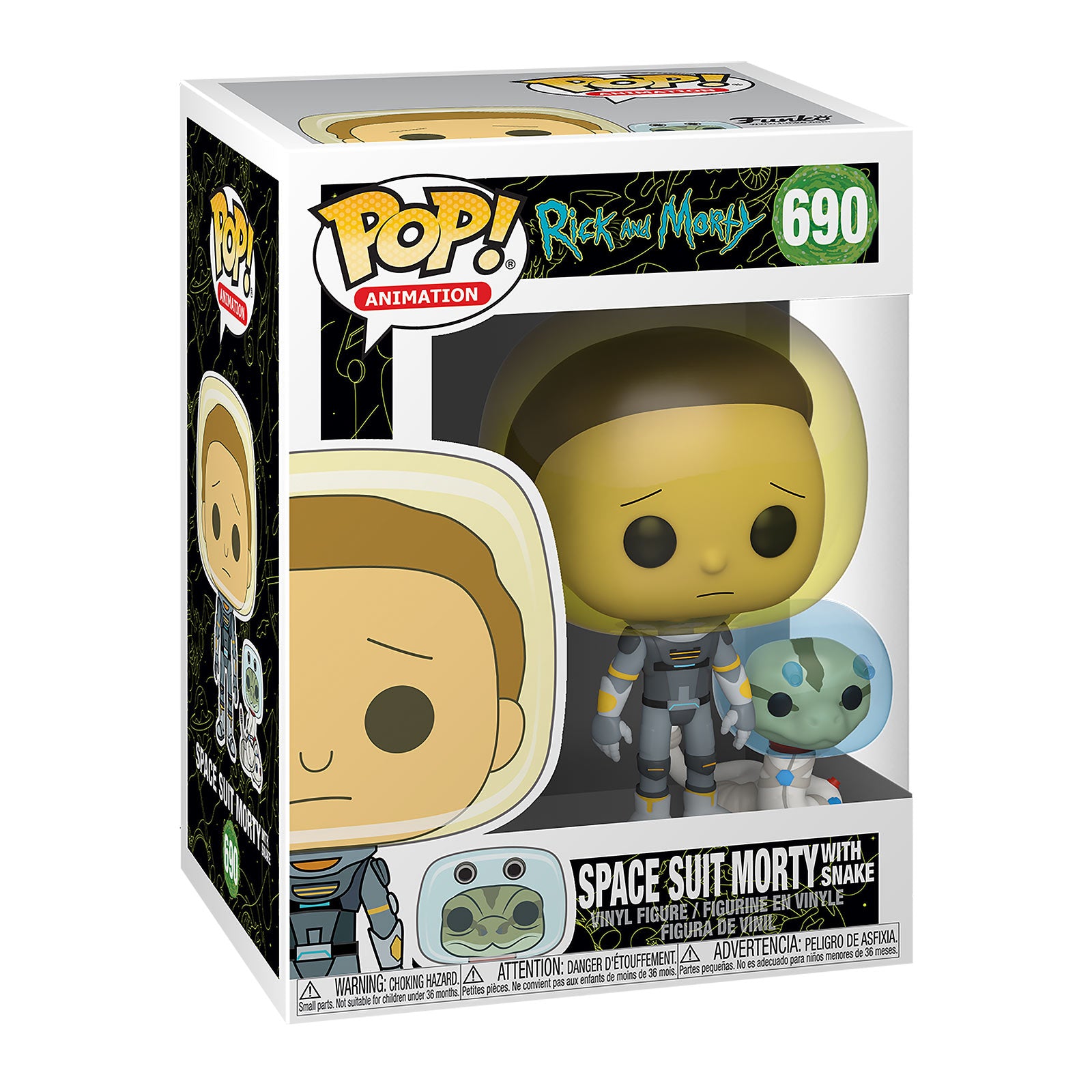 Imagen del producto Rick and Morty - Figura Funko Pop de Morty con Traje Espacial y Serpiente