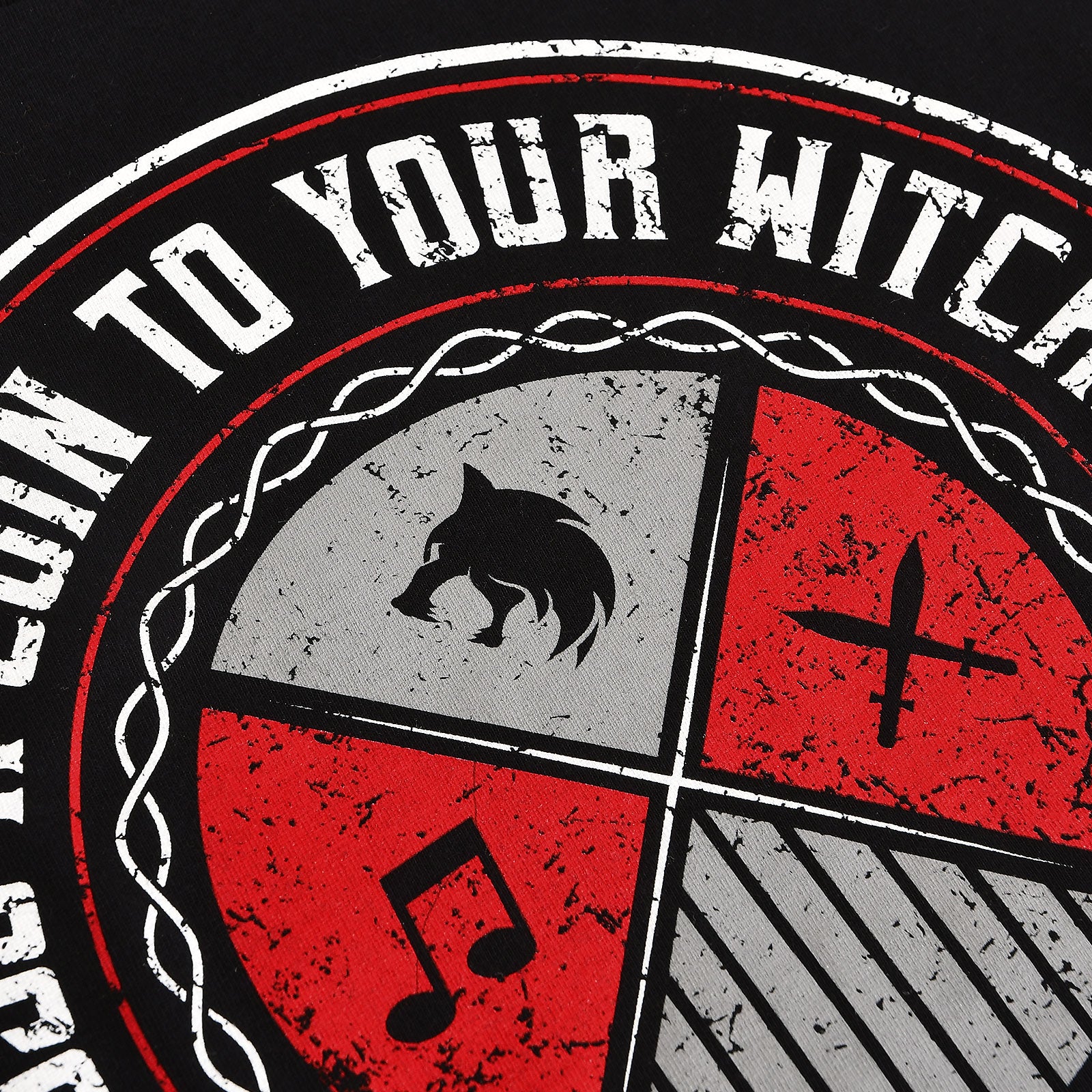 Imagen del producto Camiseta 'Toss a Coin' para fans de Witcher, color negro