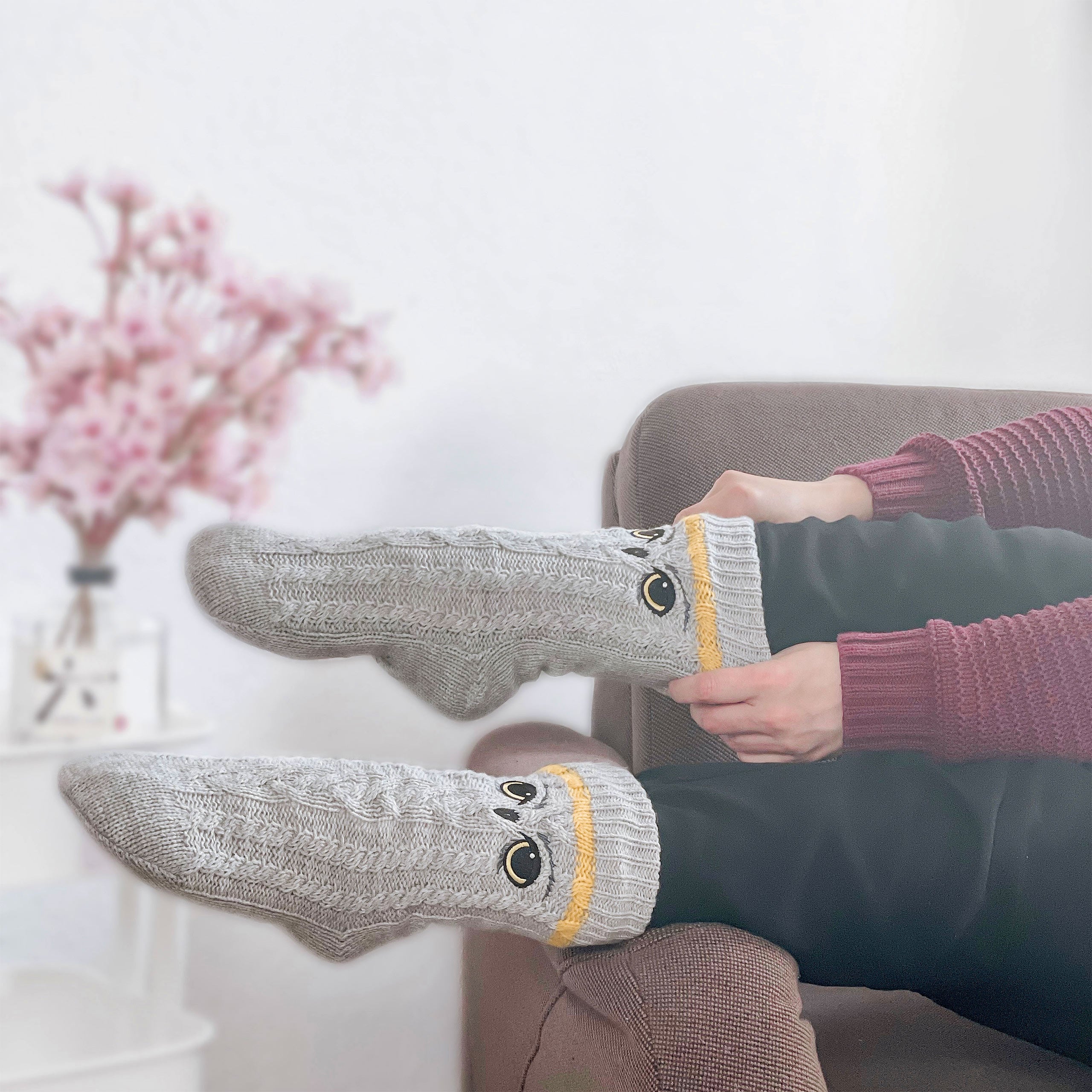 Imagen del producto Harry Potter - Calcetines Hedwig grises