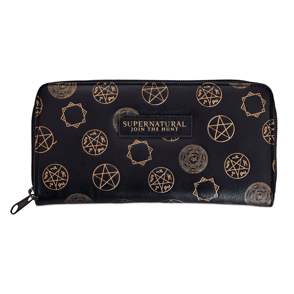 Imagen del producto Supernatural - Cartera negra con símbolos