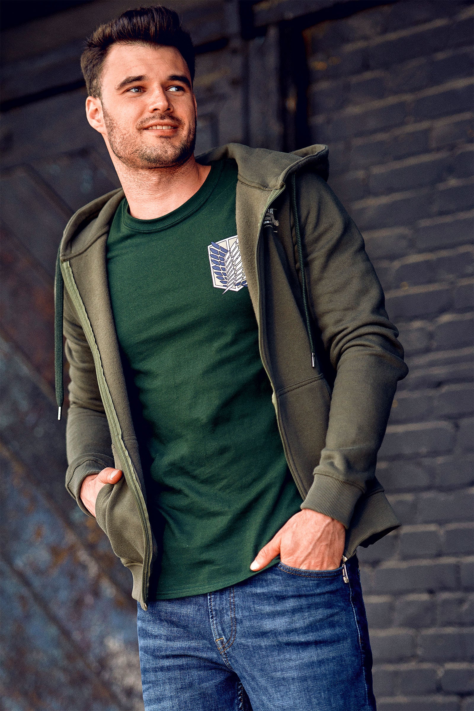 Imagen del producto Attack on Titan - Camiseta verde del Cuerpo de Exploración