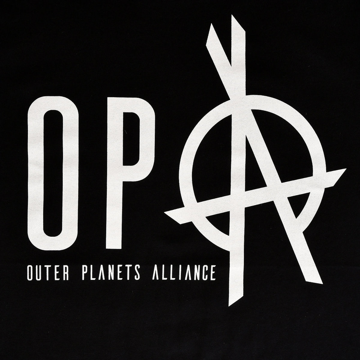 Imagen del producto Camiseta del logotipo de la Alianza de Planetas Exteriores para fans de The Expanse negra