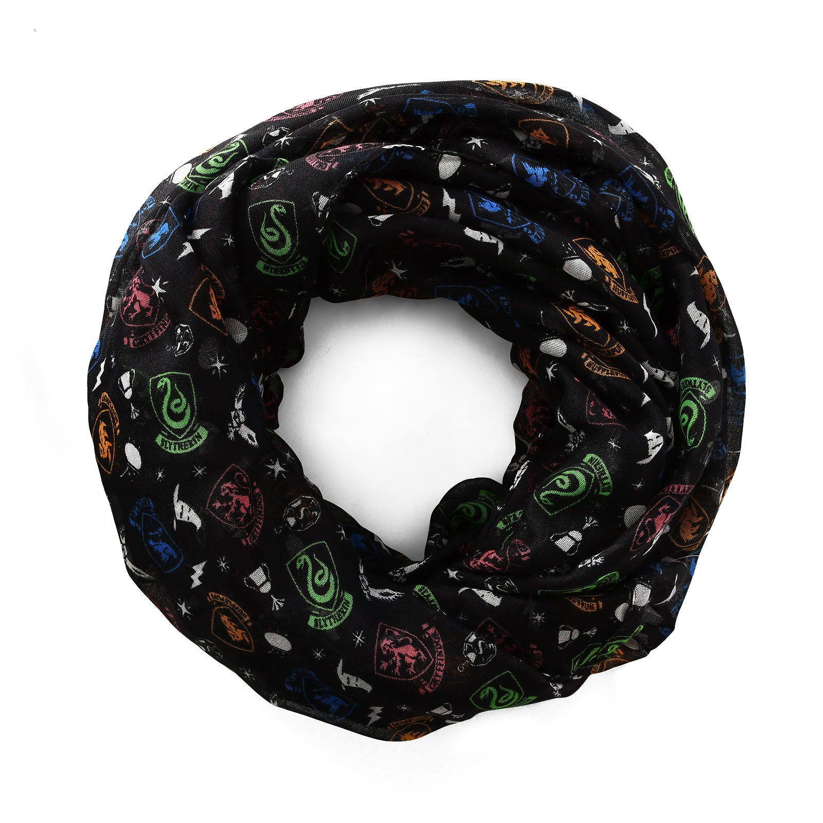 Imagen del producto Harry Potter - Bufanda Loop del escudo de Hogwarts negra