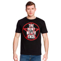 Imagen del producto La caza nunca termina Camiseta para fans de Supernatural negra