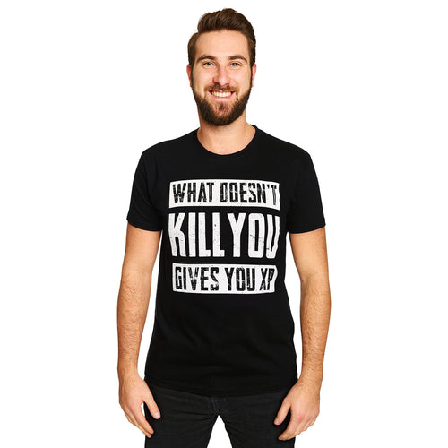 Imagen del producto Camiseta negra 'Lo que no te mata te da XP'