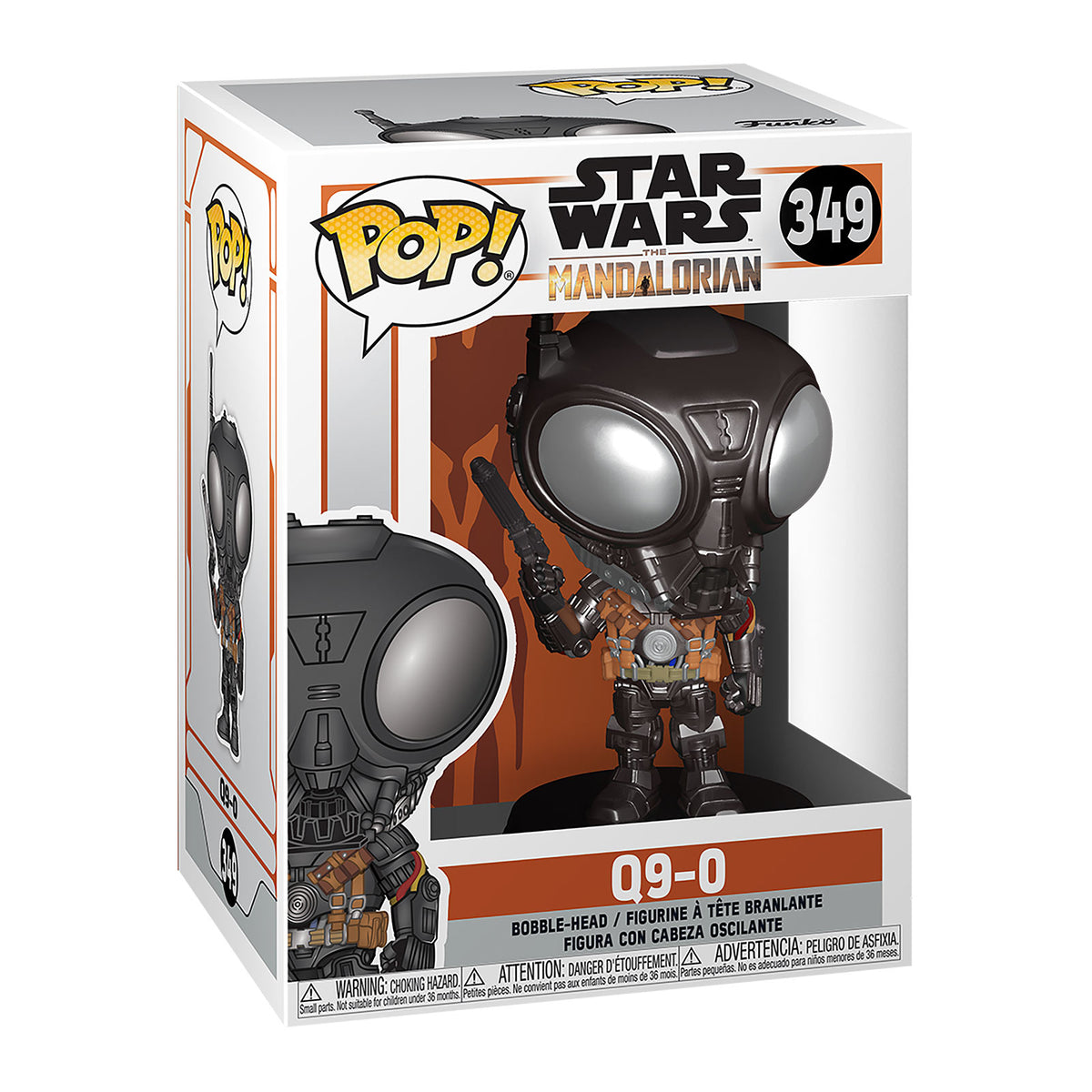 Imagen del producto Q9-0 Funko Pop Figura de Cabeza Oscilante - Star Wars The Mandalorian
