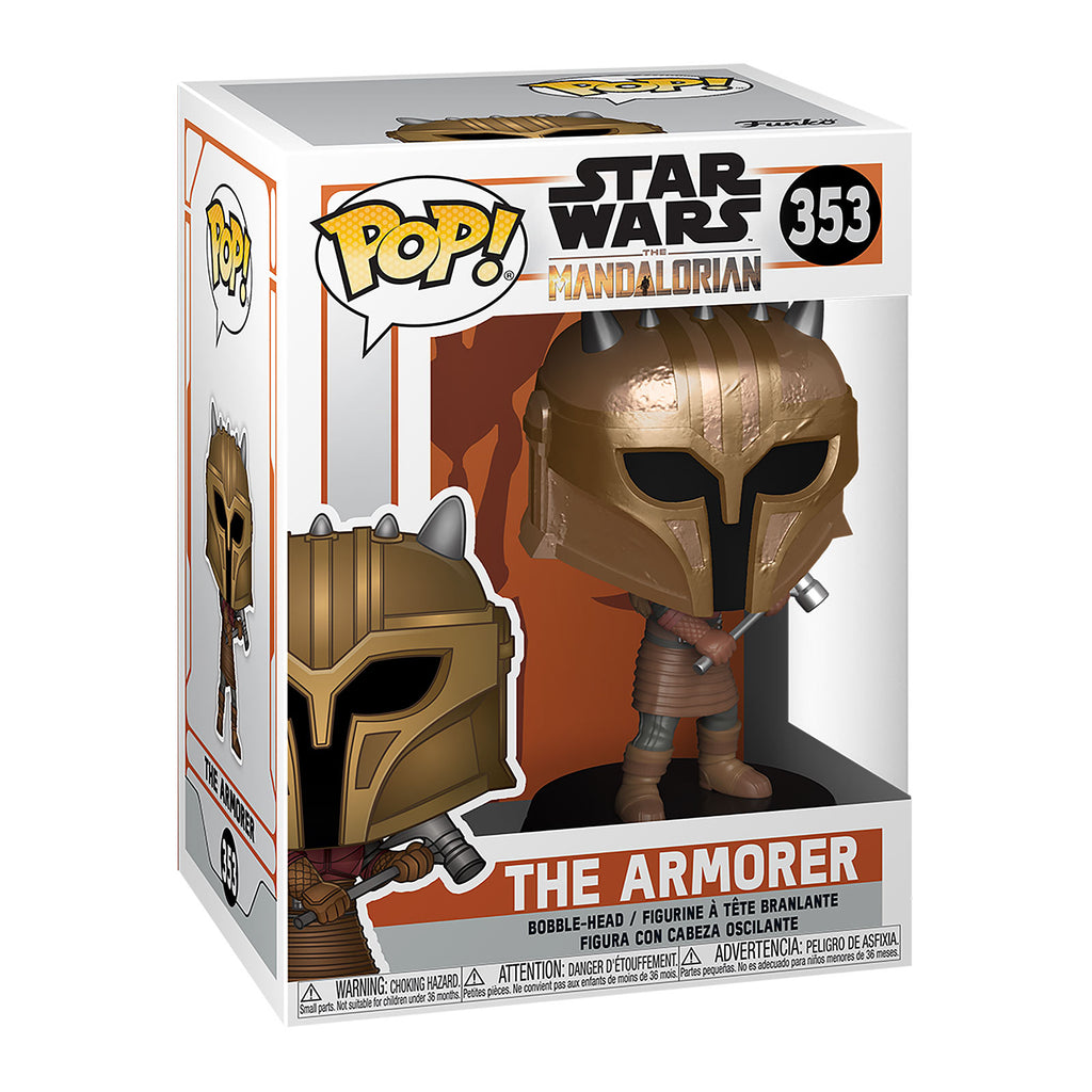 Imagen del producto Figura Funko Pop de The Armorer con cabeza oscilante - Star Wars The Mandalorian