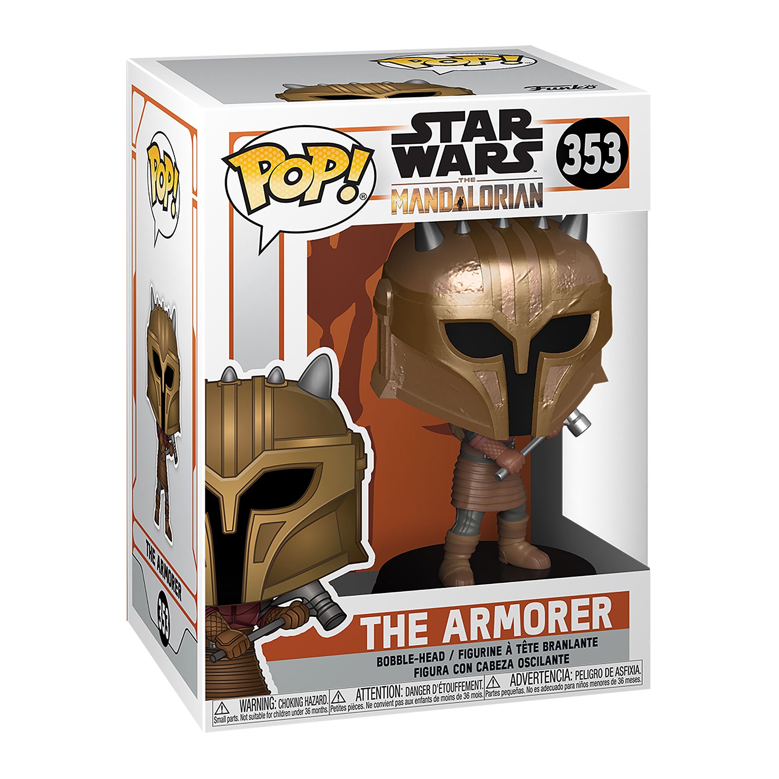 Imagen del producto Figura Funko Pop de The Armorer con cabeza oscilante - Star Wars The Mandalorian