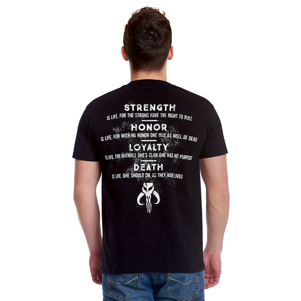 Imagen del producto Camiseta negra Código de Honor - Star Wars The Mandalorian