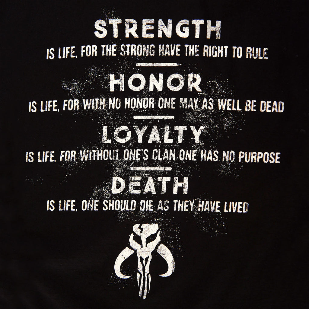 Imagen del producto Camiseta negra Código de Honor - Star Wars The Mandalorian