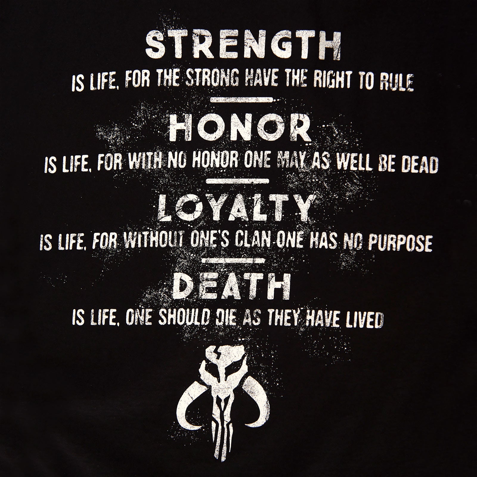 Imagen del producto Camiseta negra Código de Honor - Star Wars The Mandalorian