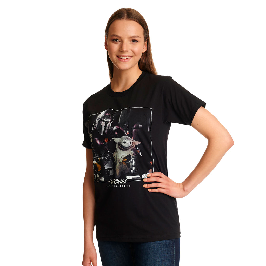 Imagen del producto La camiseta negra 'The Child is My Co-Pilot' - Star Wars The Mandalorian