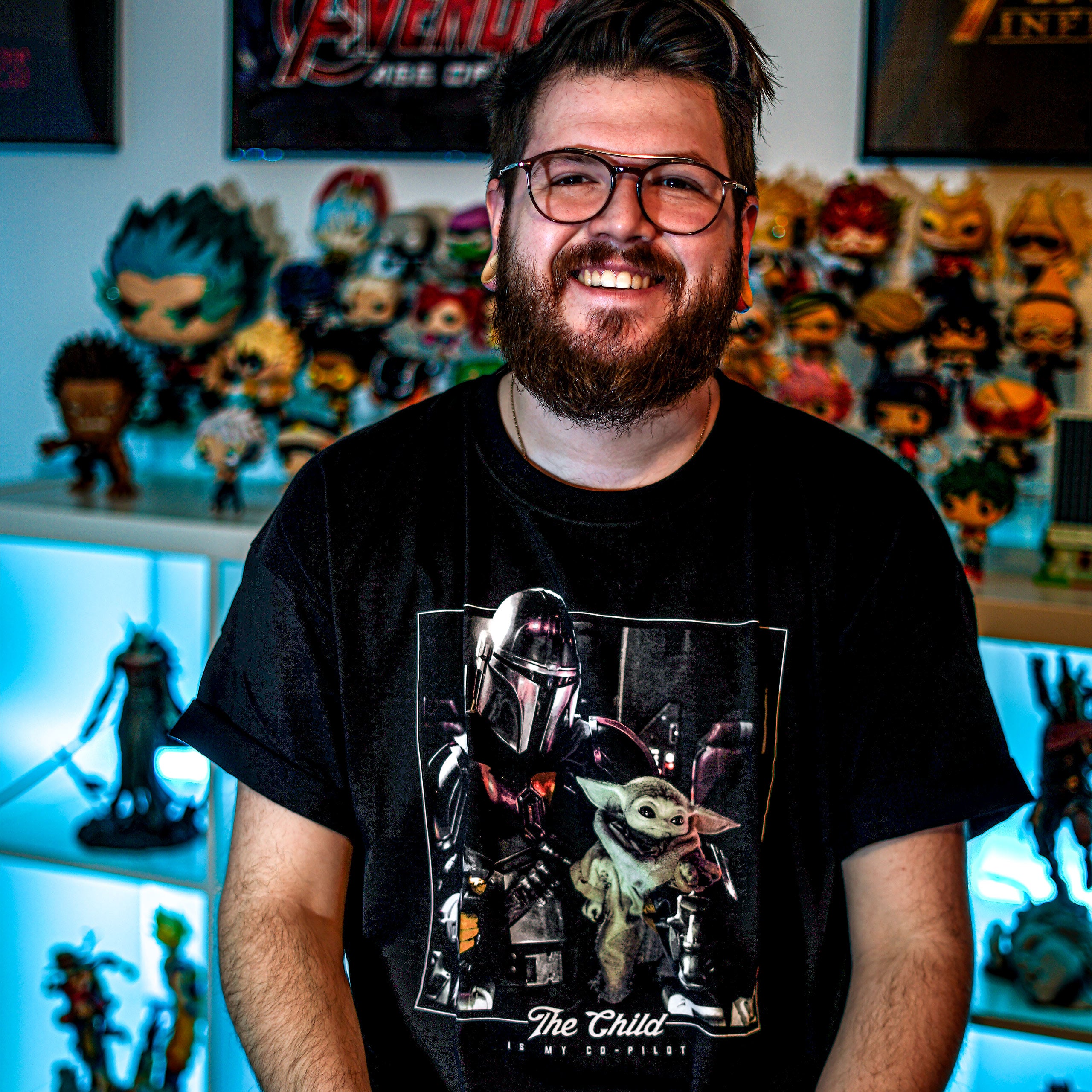 Product image The Child is My Co-Pilot T-Shirt black - Star Wars The Mandalorian