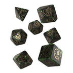 Imagen del producto Set de dados RPG Dragons 7 piezas verde