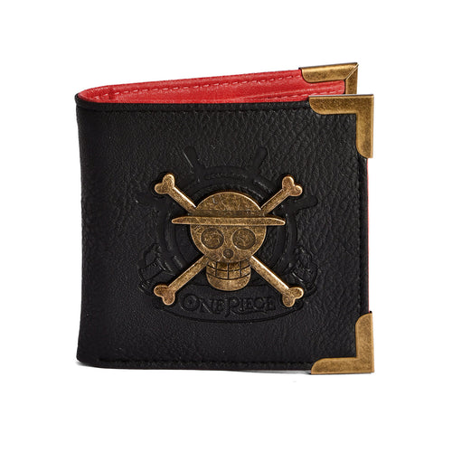 Imagen del producto One Piece - Cartera con Logo Metálico del Cráneo de la Banda del Sombrero de Paja