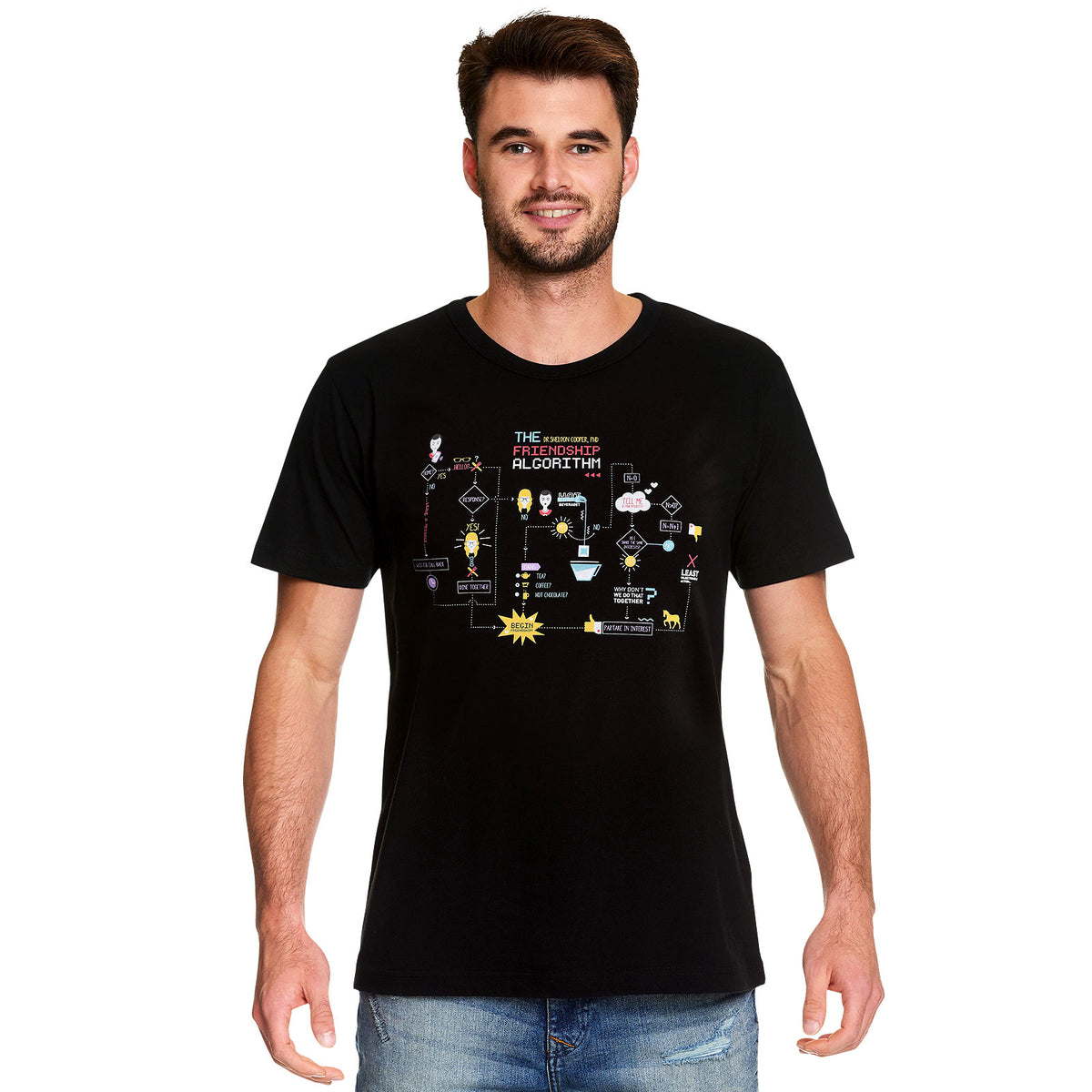 Product image The Big Bang Theory - Friendship Algorithm T-Shirt black