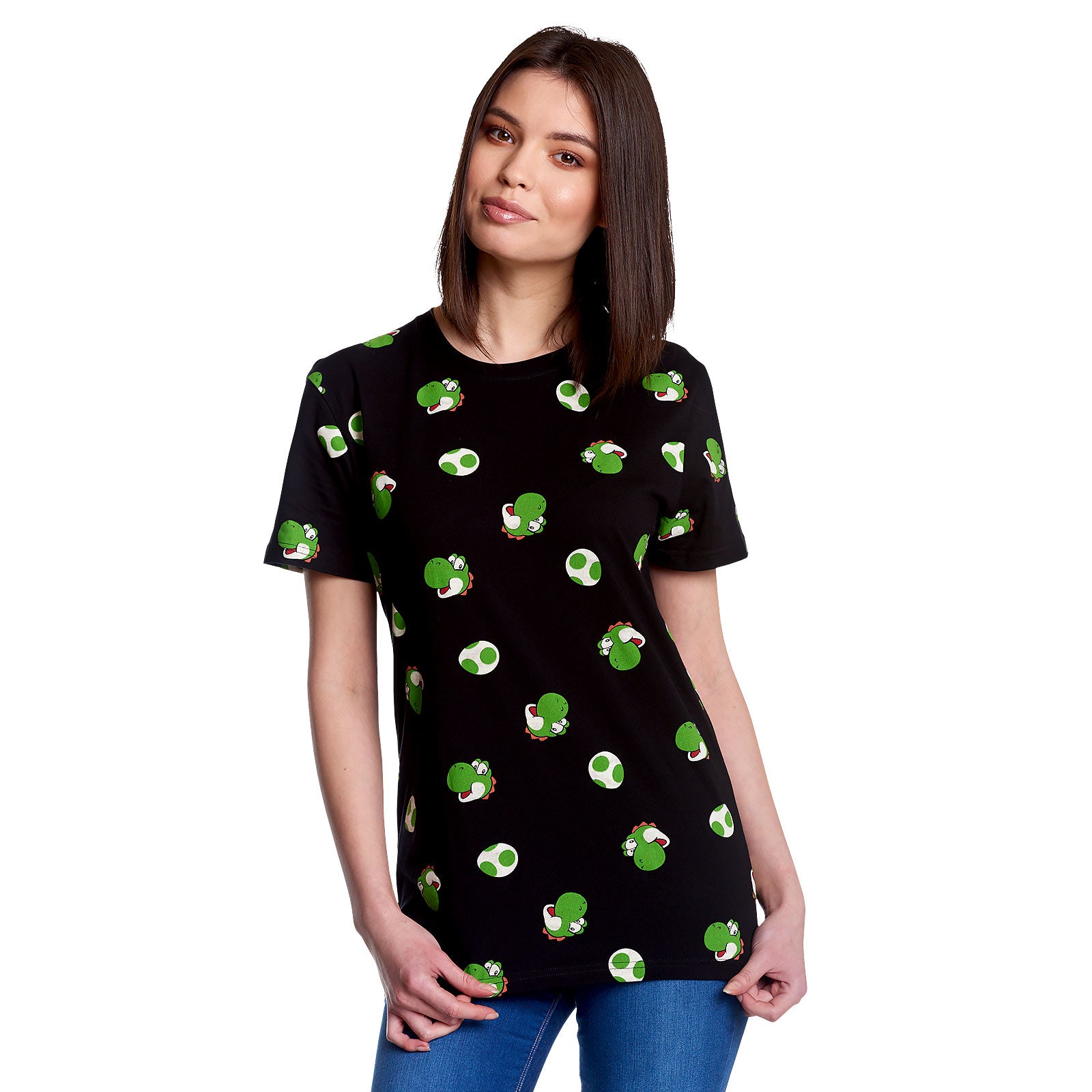 Imagen del producto Super Mario - Camiseta negra de Yoshi & Huevos