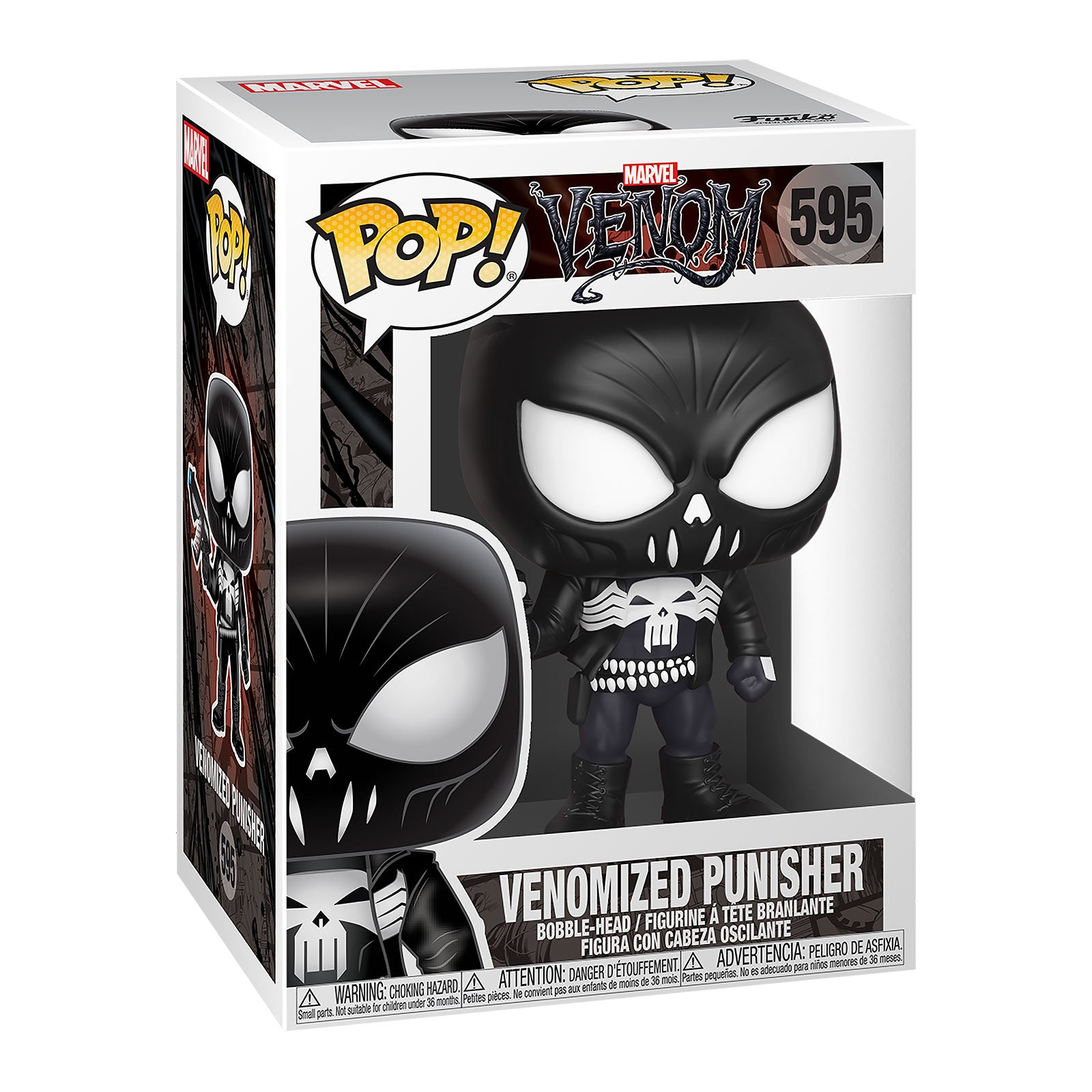 Imagen del producto Marvel - Figura de cabeza móvil Funko Pop de Punisher Venomizado