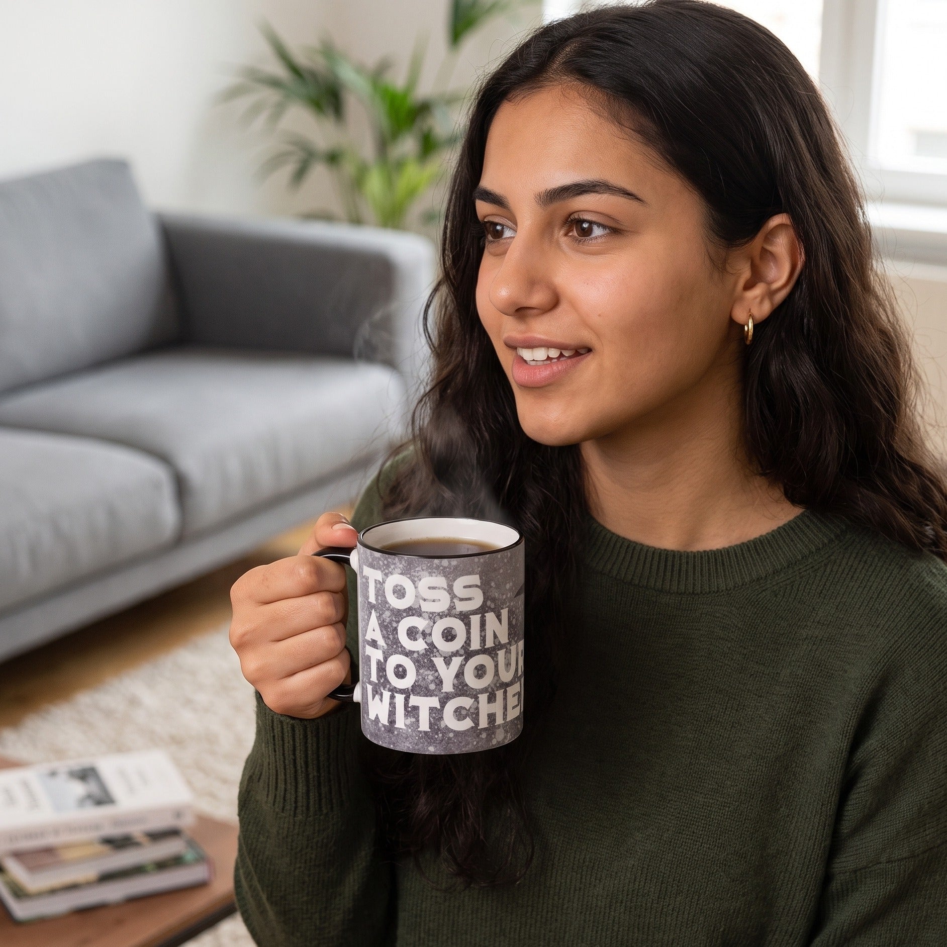 Imagen del producto Taza 'Toss a Coin' para fans de Witcher