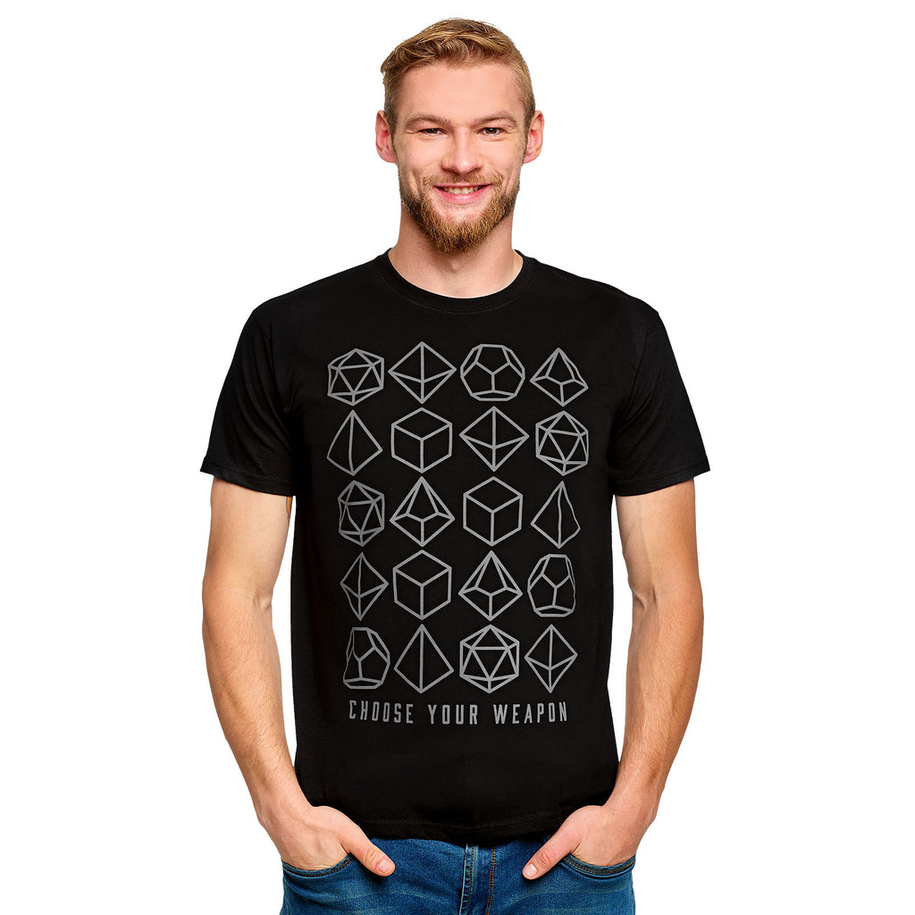 Imagen del producto Elige tu arma Dados Camiseta negra