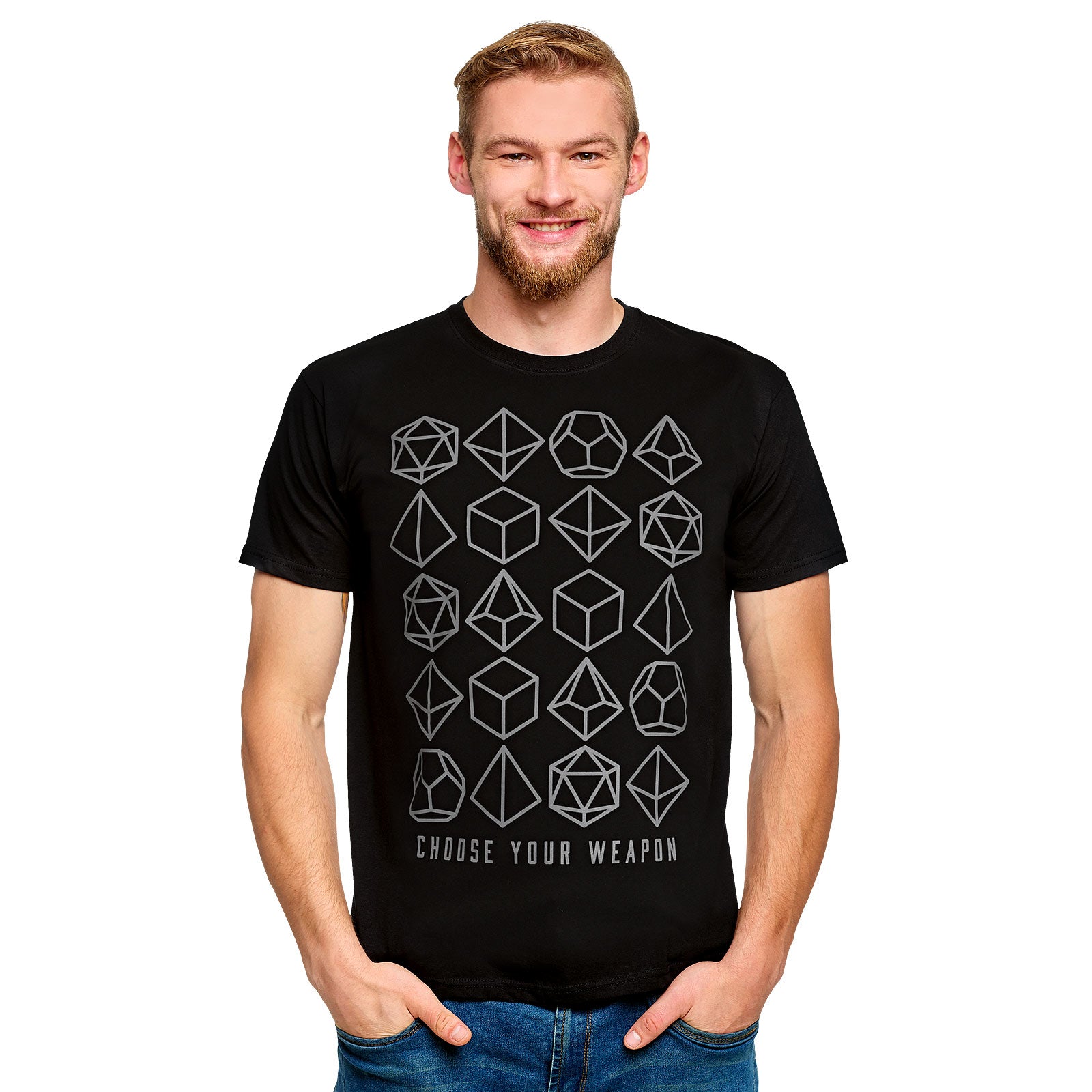 Imagen del producto Elige tu arma Dados Camiseta negra