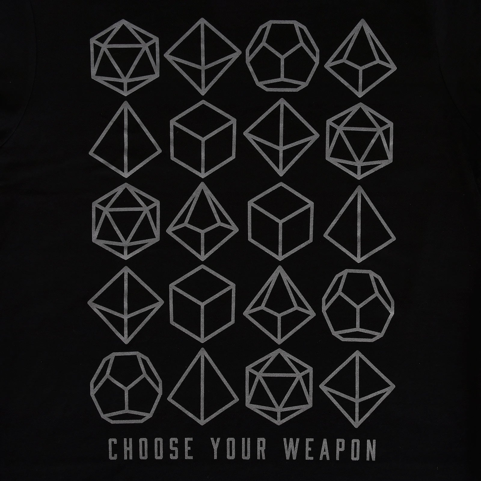 Imagen del producto Elige tu arma Dados Camiseta negra