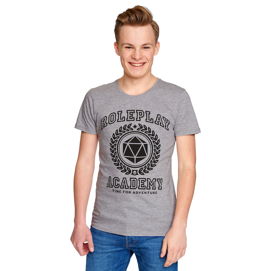 Imagen del producto Camiseta gris de la Academia de Rol