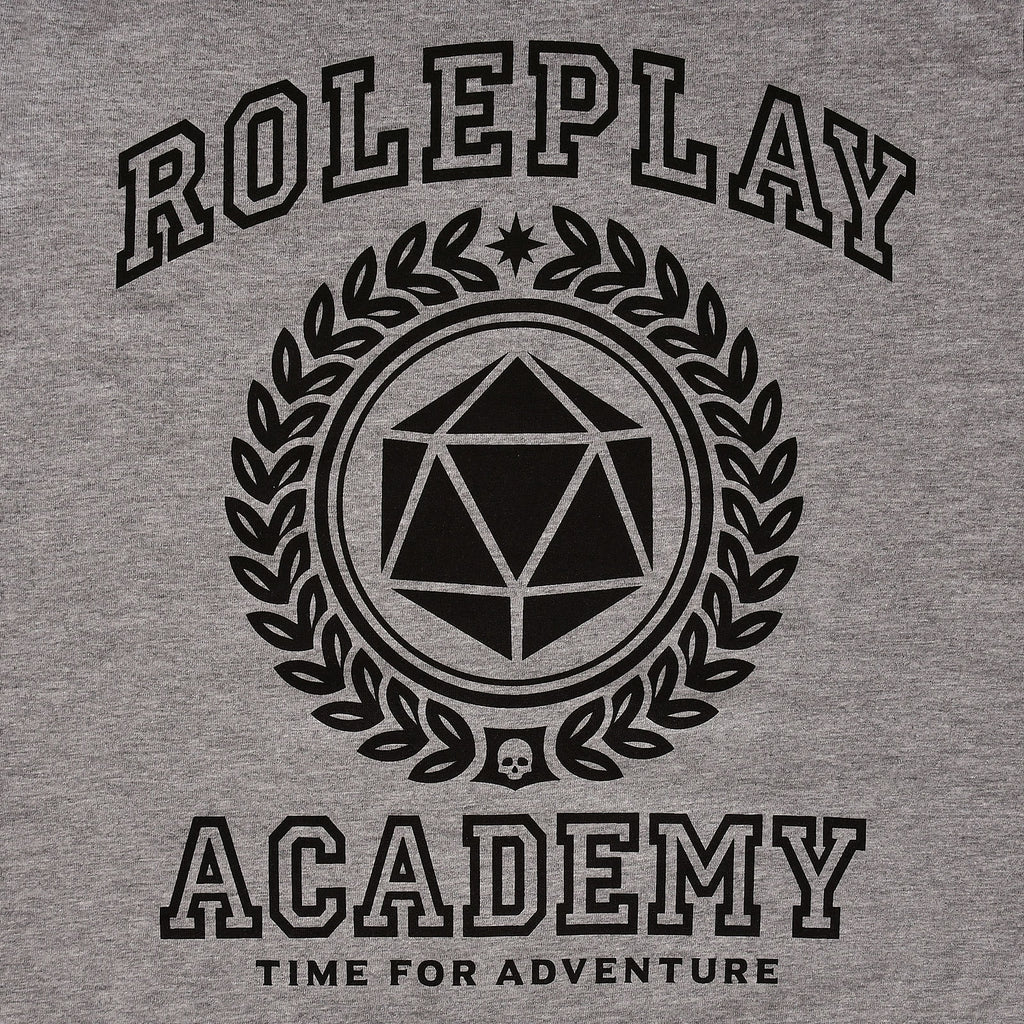 Imagen del producto Camiseta gris de la Academia de Rol