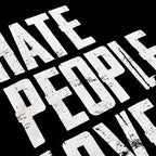 Imagen del producto Camiseta negra Hate People Love Gaming