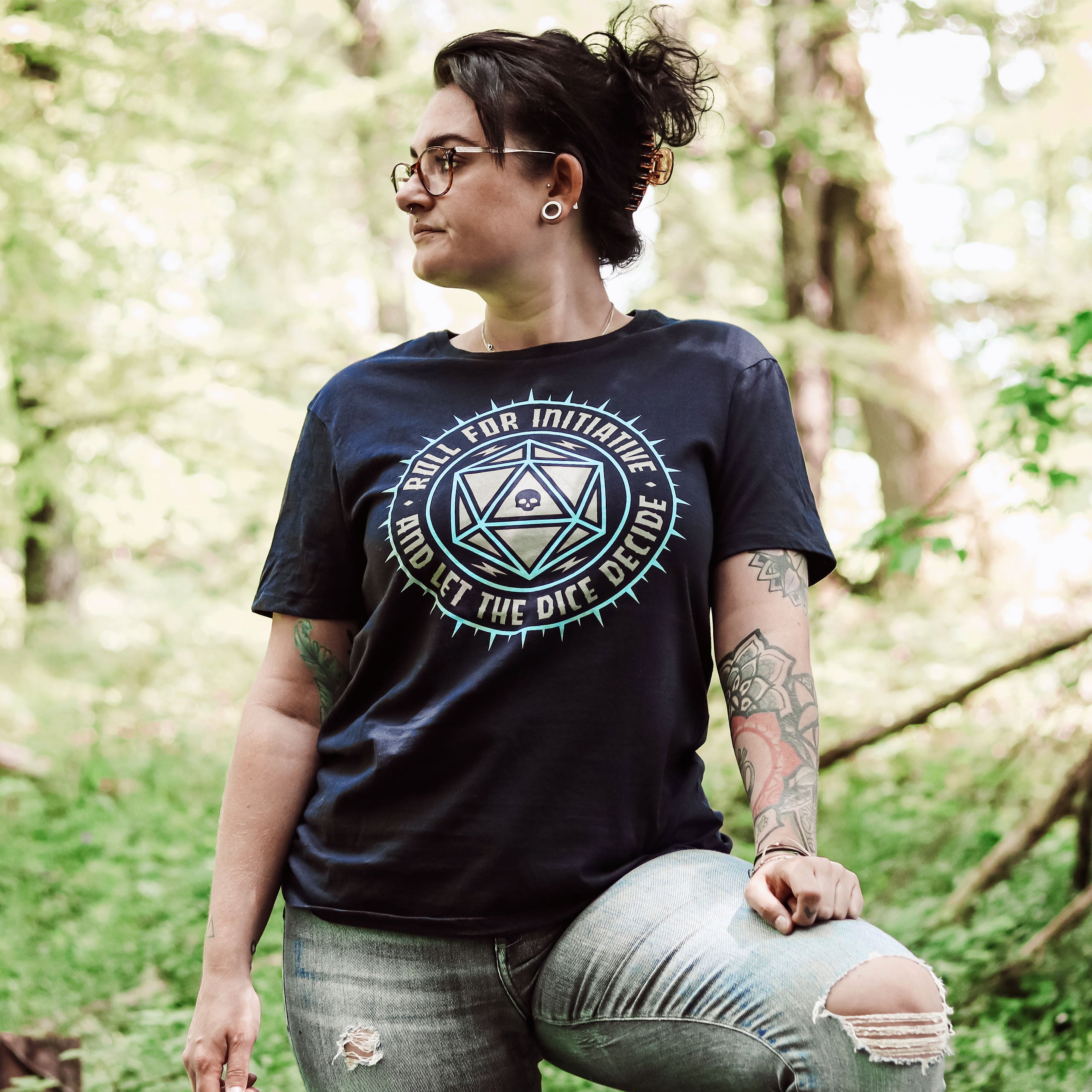 Product image Pen & Paper Let The Dice Decide T-Shirt blue