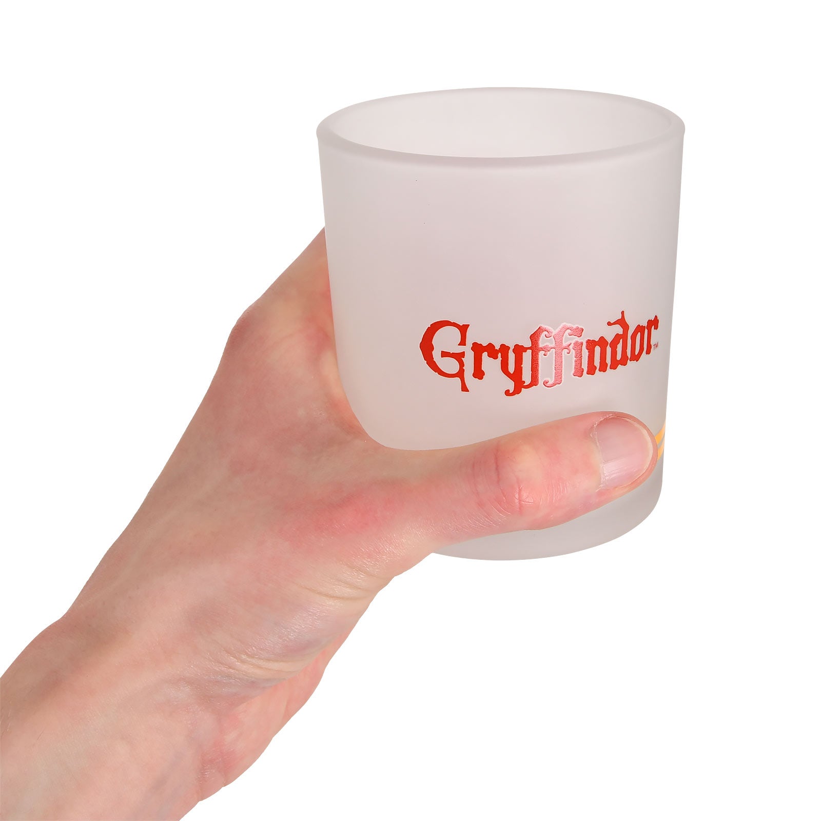 Imagen del producto Harry Potter - Vaso de vidrio de leche con escudo de Gryffindor