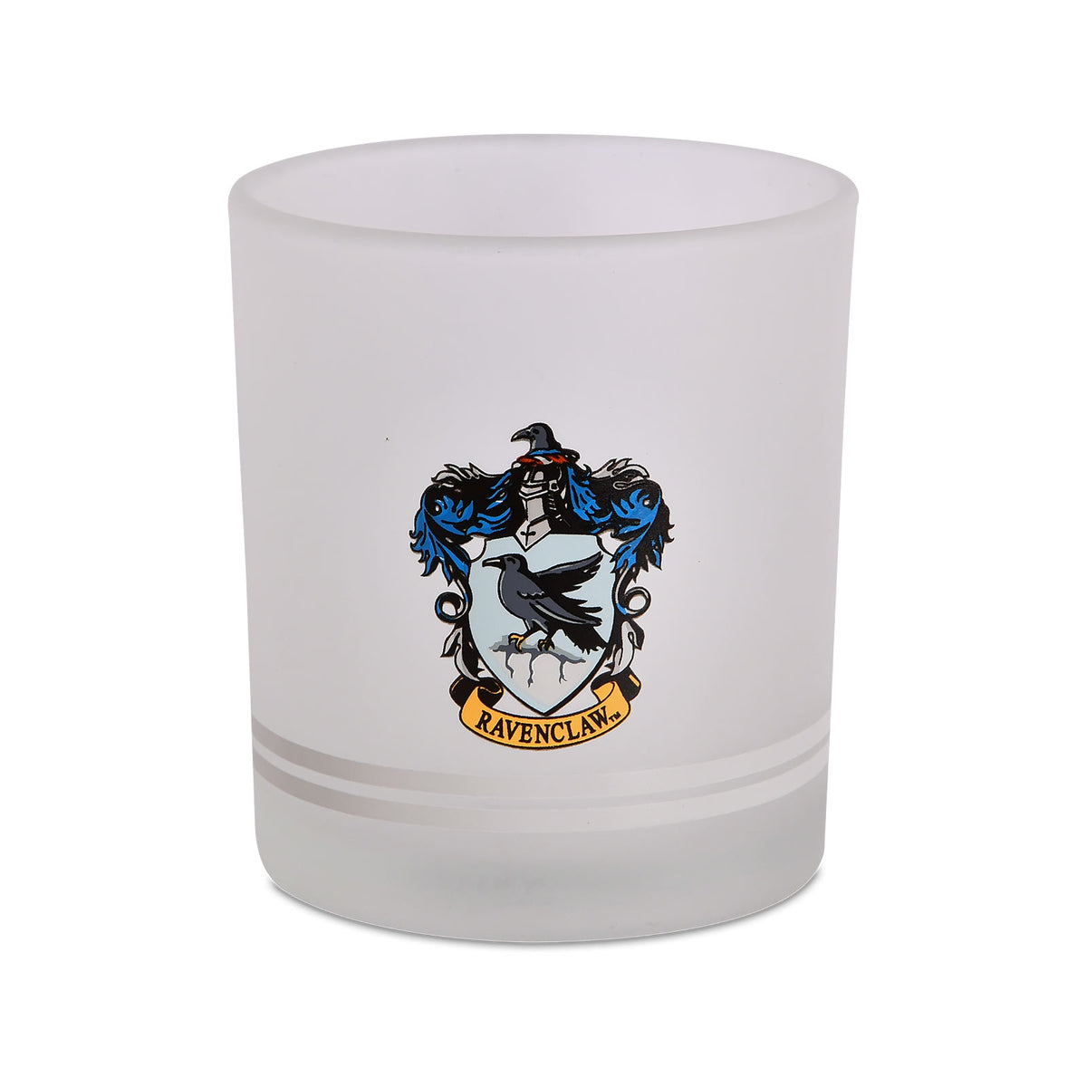 Imagen del producto Harry Potter - Vaso Tumbler de vidrio lechoso con el escudo de Ravenclaw