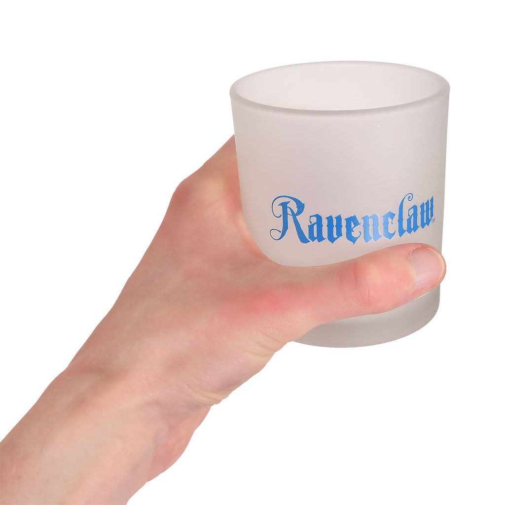 Imagen del producto Harry Potter - Vaso Tumbler de vidrio lechoso con el escudo de Ravenclaw