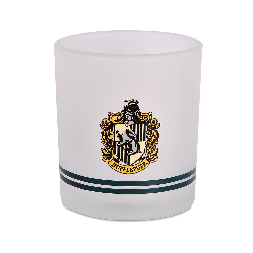 Imagen del producto Harry Potter - Vaso de vidrio de leche con escudo de Hufflepuff