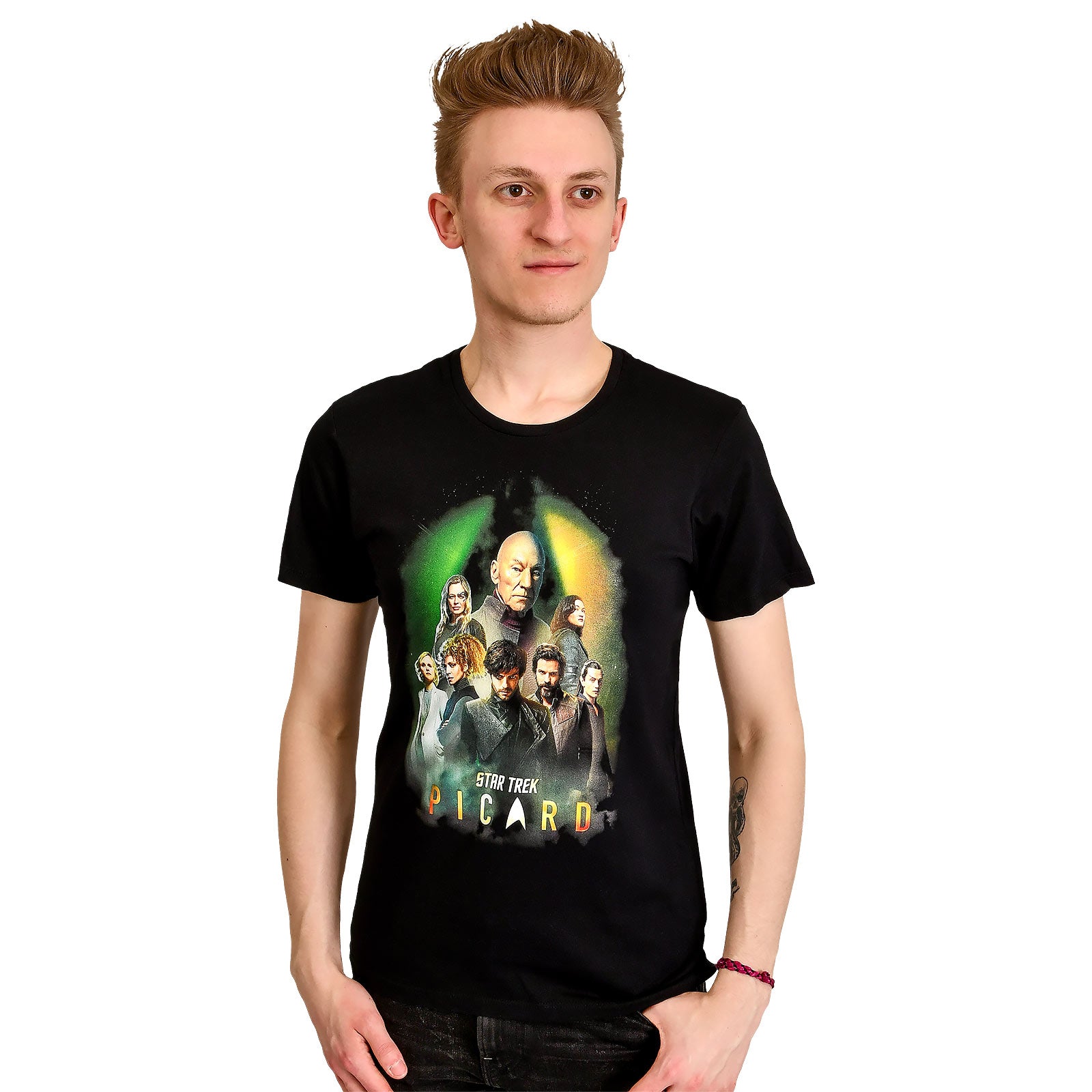 Imagen del producto Star Trek - Camiseta negra de personajes de Picard
