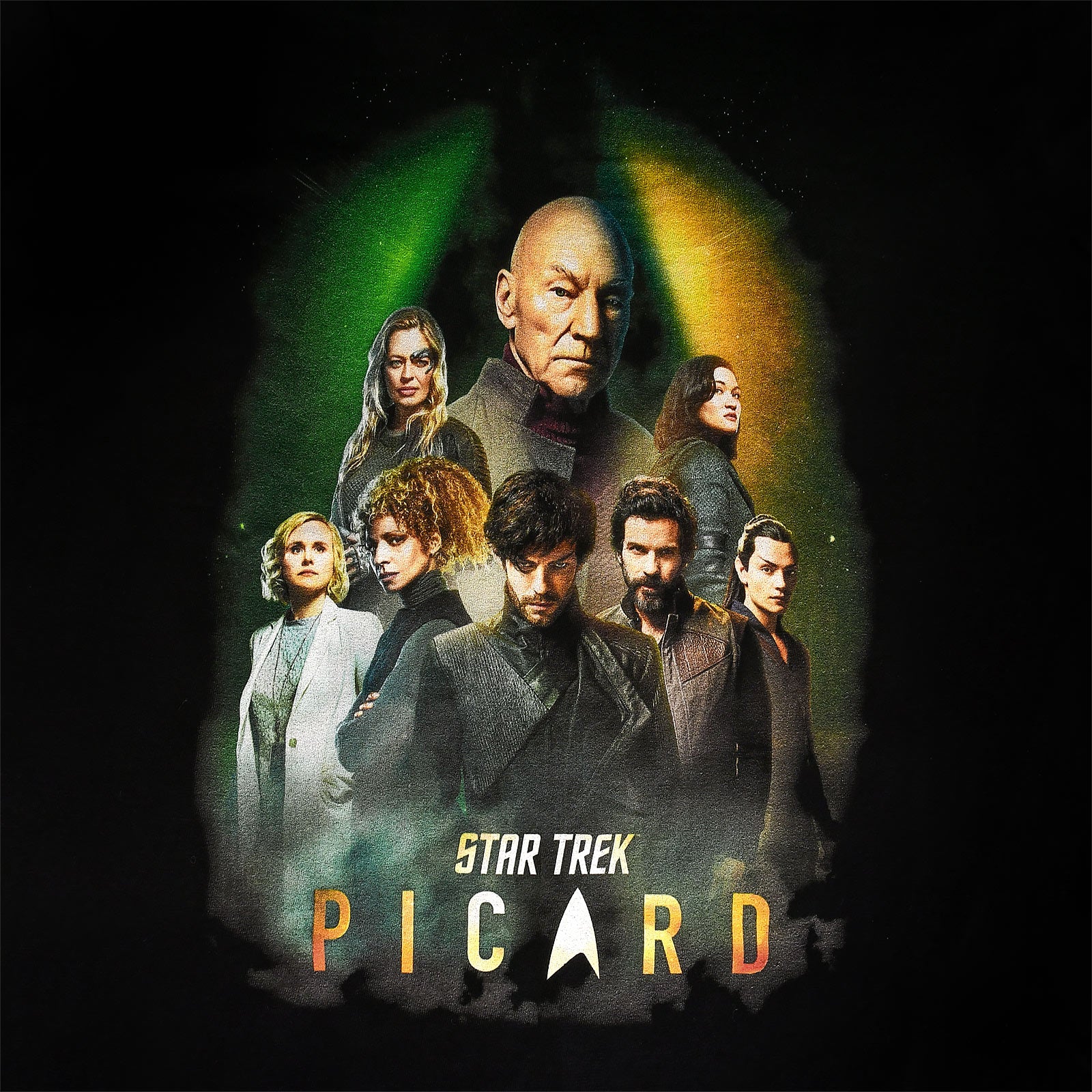 Imagen del producto Star Trek - Camiseta negra de personajes de Picard
