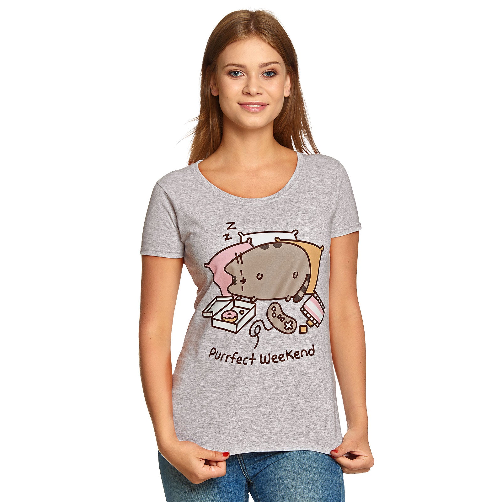 Imagen del producto Pusheen - Purrfect Weekend Camiseta de mujer gris
