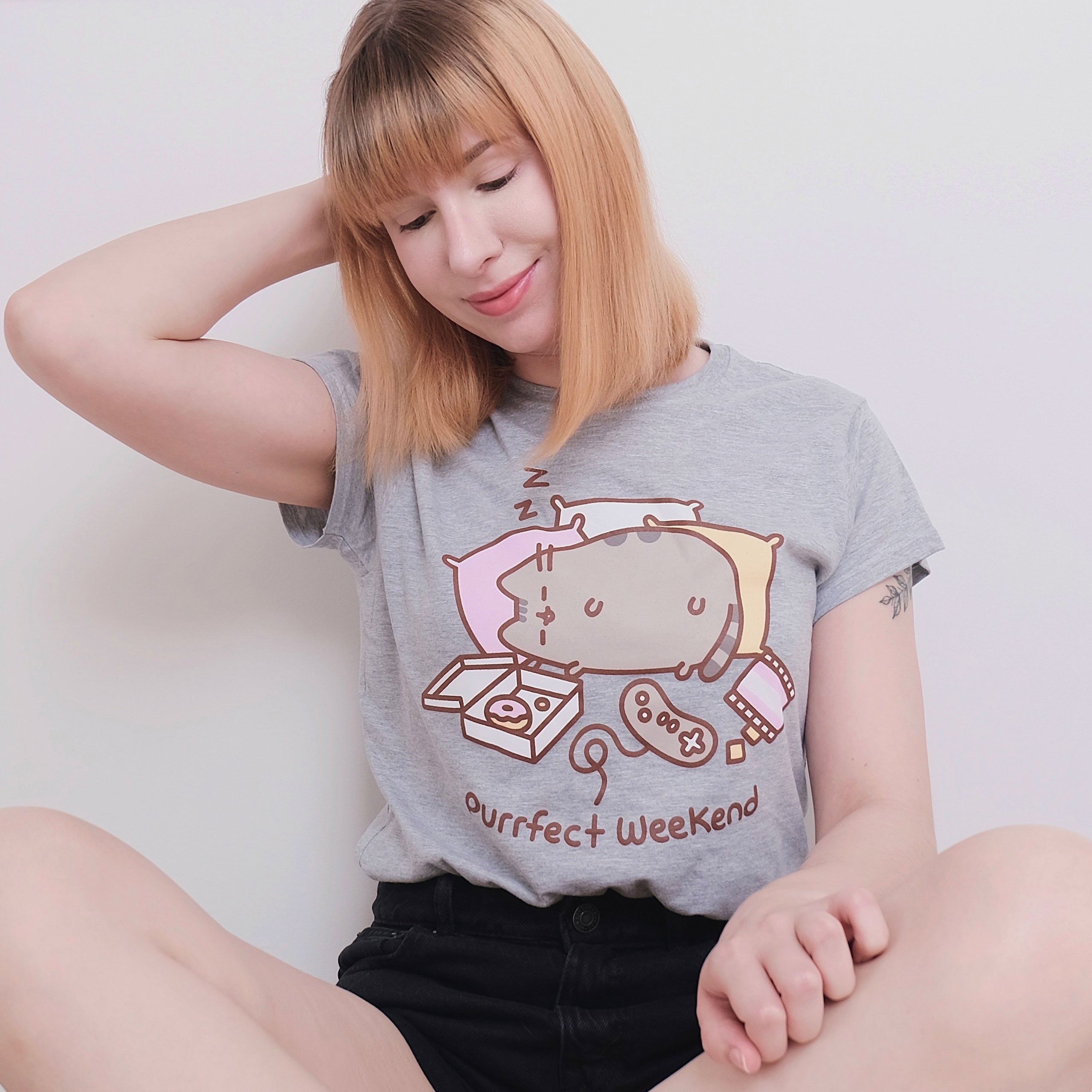 Imagen del producto Pusheen - Purrfect Weekend Camiseta de mujer gris